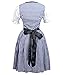 DJT Women's 3 Pcs Dirndl Serving Wench Bavarian Beer Girl Oktoberfest Adult Costume 3XL