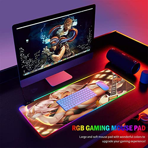 Mouse Pads Sexy Anime Girl Butt Mouse Pad Gaming Large RGB