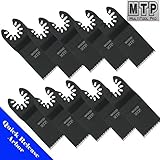 MTP TM 10 Standard Japan Tooth Coarse Quick Release Universal Fit Multi Tool Oscillating Multitool Saw Blade for Craftsman 20v Bolt-on Mm20 Rockwell Hyperlock Shopseies 12v Universal Fit Porter Cable Black and Decker Bosch Dewalt Stanley