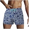 YHIIen Zwembroek voor heren, 2-in-1, korte broek, sneldrogende 3D-print, loopshorts, bad, strand, boxershort, trekkoord…