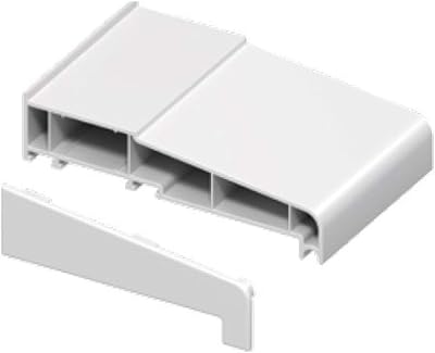 Eurocell White 150mm uPVC Window Cill End Caps Pair - Many Manufacturers