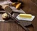 James Scott Glass Butter Dish With Lid, holds a standard stick of butter