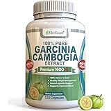 BioGanix Weight Loss Supplement with Pure Garcinia Cambogia Extract for Men and Women, 1600mg, 120 Veggie Capsules