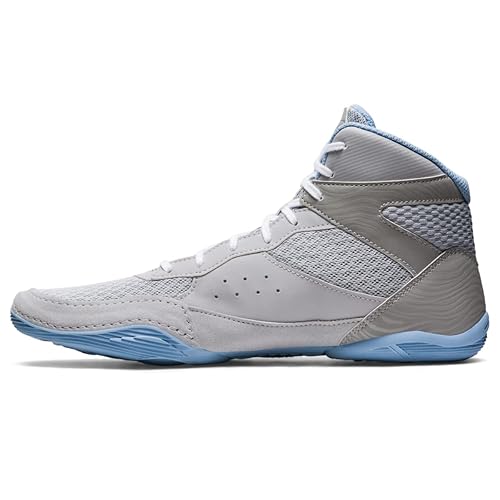 ASICS Men's Matflex Wrestling Shoes, Piedmont Grey/White in