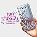 Ruky Case Compatible with LG G6, Gradient Quicksand Series Glitter Bling Sparkly Flowing Liquid Floating Soft TPU Bumper Reinforced Corners Women Girls Cute Case Compatible with LG G6 (Blue Purple)
