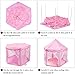Kids Play, Super Fantasy Pink Princess Castle Playhouse Canopy Tent with LED Light for Children Indoor and Outdoor