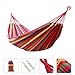 HIPPIH Outdoor Leisure Canvas Portable Hammocks for Backpacking, Camping, Travel, Beach, Yard.(Colorful)