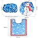 D-FantiX Snowman Toilet Seat Cover and Rug Set Blue Christmas Decorations Home Bathroom Decor Set of 3