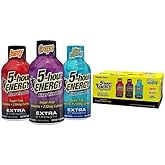 5-Hour Energy Extra Strength Shots Variety Pack, 30 Count (1.93 fl oz) - Berry, Grape, Blue Raspberry