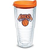 Tervis Made in USA Double Walled NBA New York Knicks Insulated Tumbler Cup Keeps Drinks Cold & Hot, 24oz, Primary Logo