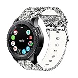 Antemart Gear S3 Frontier Band, 22mm Silicone Quick Release Strap Compatible with Samsung Gear S3 Frontier/Classic/Galaxy Watch 46mm/Huawei Watch 2 Classic/AMAZFIT Smart Watch/Pebble Time Steel