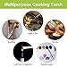 Zanmini Culinary Torch, Professional Kitchen Cooking Blow Torch Lighter with Safety Lock Adjustable Flame Refillable, Butane Torch Lighter for BBQ, Baking, Brulee, Creme, DIY Soldering & More