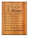 ThisWear 1st Wedding Forever in Love with You 1st 7x9 Oak Wood Engraved Plaque Wood