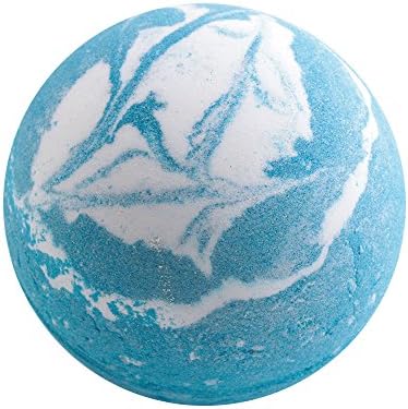 Fun Handmade Bath Bombs Gender Neutral with Organic Essential Oils Moisturize Dry Skin Elegant Gifts for Family Friends Women Girls Teens Kids (Pack of 1) (Blue Ocean)