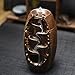 Great Wall Smoke Backflow Incense Burner Holder Waterfall Censer Smell Removing Aroma Furnace for Home Decoration Living Room (Brown)