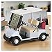 10L0L Mini Golf Cart Alarm Clock LCD Display Calendar Golf Gifts for Men Fans Golfers Superior Race Souvenir Novelty(White)
