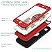iPod Touch 5th Case, MagicMobile® Premium Dual Heavy Duty Hybrid Shockproof Resistant Armor Protective Case Cover for Apple iPod 5th Generation Black Rugged Silicone Layer and Red Hard Plastic
