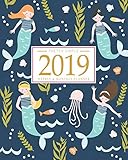 2019 Planner Weekly And Monthly: Calendar Schedule + Organizer | Inspirational Quotes And Fancy Merm by Pretty Simple Planners