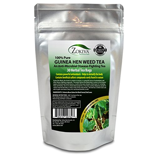 Guinea Hen Weed Tea (30 Bags) a.k.a. Anamu - Premium Quality 100% Pure All-Natural Immune Booster Guinea Hen Weed Tea (30 Bags) a.k.a. Anamu - Premium Quality 100% Pure All-Natural Immune Booster
