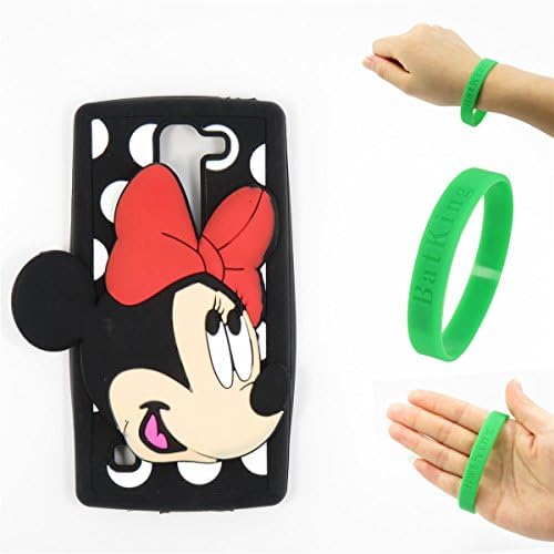 LG Spirit Case,LG Escape 2 Minnie Silicone Case,Bat King Pink 3D Cute Cartoon Animal Mouse Minnie Soft Silicone Back Case Cover for LG Spirit/Escape 2/Logos(C70,H443/H440F/US550)(Minnie Smile)