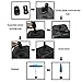 COBANA Patio Umbrella Base Outdoor Market Umbrella Stand Weight, Water or Sand Self-filled Black Square