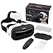 Canbor VR Headset with Remote Controller, Virtual Reality Headset 3D VR Goggles Glasses for 3D Movies and Games Compatible with 4.0-6.3 Inches Apple iPhone, Samsung Sony More Smartphones