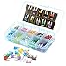 GlowGeek 100pcs Assorted Auto Car Truck Small Blade Fuse Assortment 2 3 5 7.5 10 15 20 25 30 35 AMP Car Boat Truck SUV Automotive Replacement Fuses - Low Profile Mini Small ATM/APM Blade Fuses