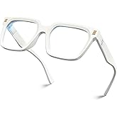 VISOONE Rectangle TR90 Blue Light Blocking Glasses Computer Eyewear with Preppy Look for Women and Men Cougar