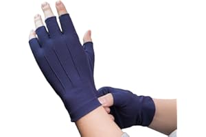 Sun UV Protection Gloves Half Finger Cycling Driving Gloves for Men Women Non-Slip Breathable Sunscreen Gloves for Running