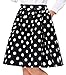 50s Vintage Style Skirts for Women Polka Dot CL6294-2 L