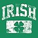 Irish Athletic - Vintage Distressed Irish St Patricks Day Shirt for Men - F/Kelly-Lg