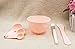 Girls Women Skin Care DIY Homemade Mask Bowl Mask Bowl Gauge Stick Brush Powder Puff Set Mask Mixing Tool Sets Bowl Stick Brush Gauge Cleaning Mat 6 in 1 Set Pink