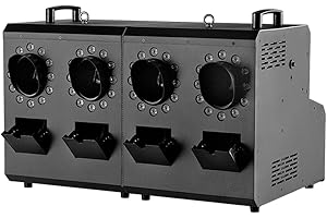 MOKA SFX 1400W Bubble Fog Machine, RGB LED Smoke Bubbles Machine with Remote DMX Effect for Indoor Outdoor Halloween Holiday Wedding Birthday Party