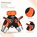 Homitt Hose Splitter,Hose Splitter 2 way with Comfortable Rubberized Grip,Easy to Open Valves Garden Hose Splitter for Easy Life
