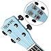 yosager 21 Inch Wooden Ukulele Toy for Kids Musical Instrument Musical Toys (Blue)