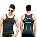 Odoland Men's Body Shaper Slimming Shirt Tummy Vest Thermal Compression Base Layer Slim Muscle Tank Top Shapewear, Gray, M