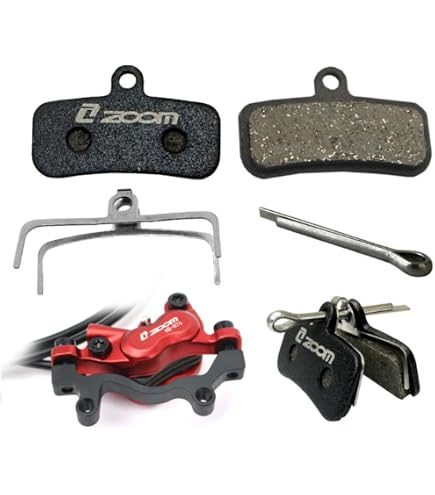 Pastiglie Freno Zoom 4 Pistoni Semi-Metalliche Per MTB Ed E-Bike - Compatibili Shimano BR-M8120, M7120, M6120, M8020, M820, M810, M640, MT520, MT420
