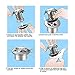 PGFUNNY Plastic Drain Hair Catcher, Anti-Mold Shower Drain Protect Bathtub Drain Cover Match Drain Sizes from 1.35” to 1.75”
