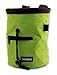 two Ogres Essential-Z Chalk Bag with Belt and Zippered Pocket (Lime) for Climbing, Gymnastics & Weight Lifting