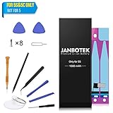 JANBOTEK Internal Li-ion Battery for iP 5S / 5C with Complete Repair Tools Kit and Instructions - 24 Month Warranty