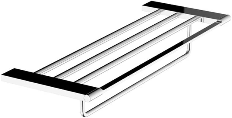 Moli Square Bath Towel Shelves with Towel Rack Bathroom Towel Holder Chrome
