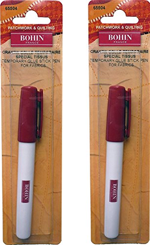 Bohin 65504 Temporary Glue Stick For Fabrics (2 Pack)