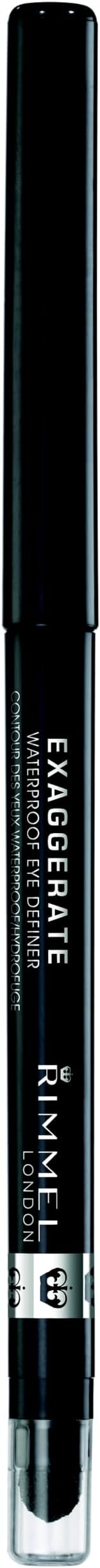 Rimmel Exaggerate Waterproof Eye Definer Blackest Black - Eyeliner Pencil view 2