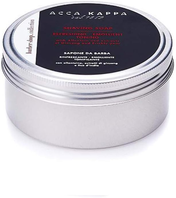 ACCA KAPPABarber Shop Collection Shaving Soap, 250 ml[Amazon-developed Certification] Compact by Design