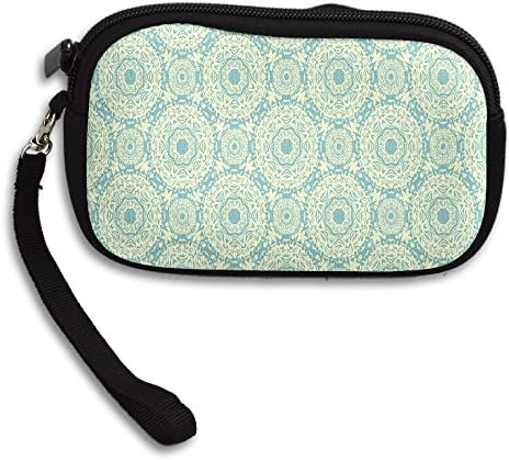 Abstract Mandala Printing Coins Change Purse Clutch Zipper Zero Wallet Phone Key Bags
