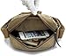 Men's Canvas Shoulder Messenger Rucksack Backpack School Travel Bag Satchel (Brown)(BP0040)