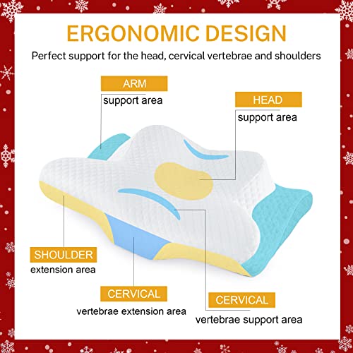 Misiki Cervical Memory Foam Pillow Orthopedic Pillow, Neck Pillows for