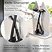 Knife Sharpener,Bavarian Edge Knife Sharpener As Seen on TV Kitchen Knife Sharpener Blade Sharpener Chef Knife Sharpener (Sliver)