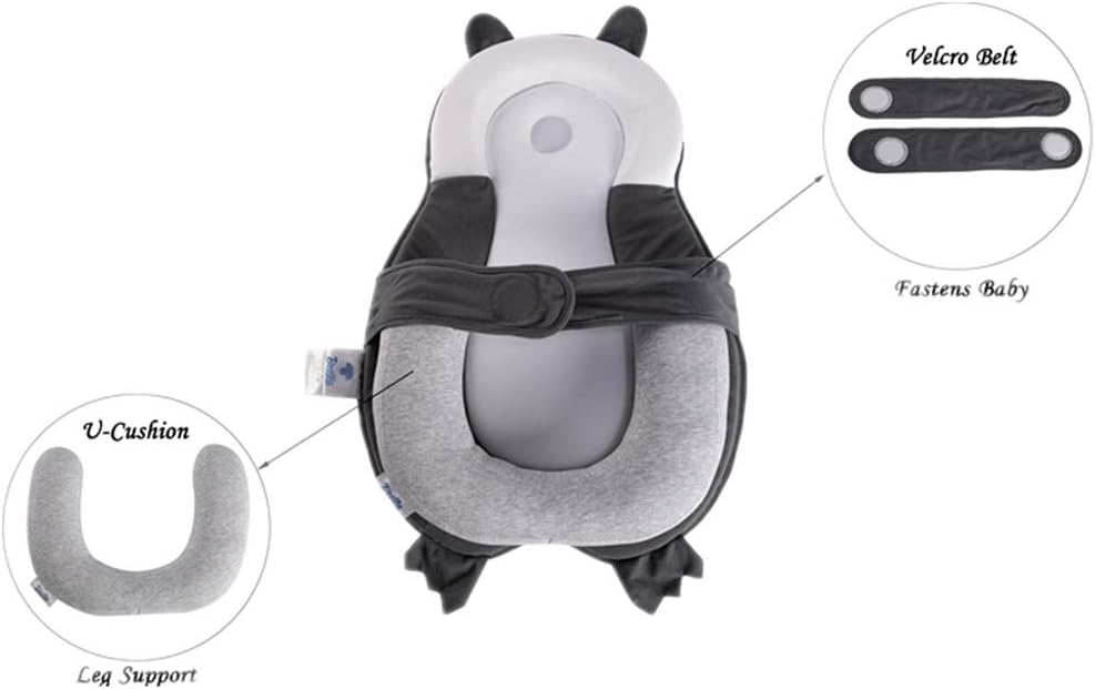 BESTLA Portable Baby Head Support Newborn Lounger Baby Bed Mattress Hook & Loop Design Removable Easy Cleaning Baby Bed: Home & Kitchen