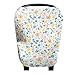 Baby Car Seat Cover Canopy and Nursing Cover Multi-Use Stretchy 5 in 1 Gift